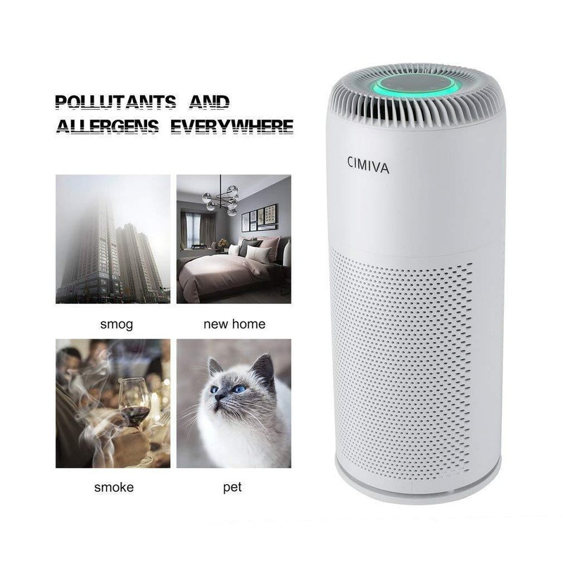 Cimiva HEPA Air Purifier for Home, Intelligent 3 Stage Purifier