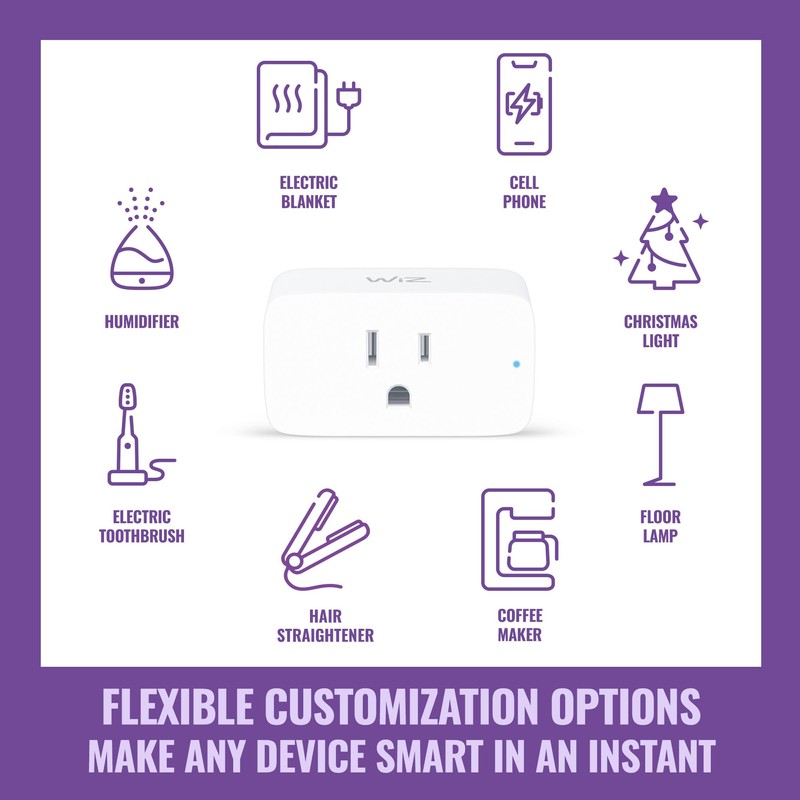 WiZ Smart Plug- Sunset to Sunrise Automation + Motion Detection