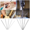 5 Piece Twist Drill Bit Set, Extra Long HSS Straight