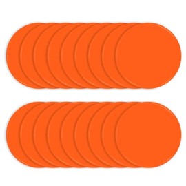 TuXHui Spot Markers Rubber Floor Dots 9inch Non Slip Agility Dots Flat Cones for Kids Sports Soccer Basketball Training, Gym Training, Preschool Kindergarten Classroom