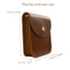 aolaso Leather Playing Card Case, Single Playing Cards, Deck Card