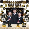 Graduation Decorations Class of 2025 Gold Black Graduation Party Supplies