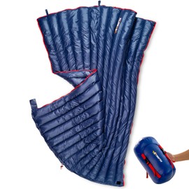 Yotruth Ultralight Down Sleeping Bag - 650 Fill Power, 27oz Compact Envelope Bag for Backpacking, Camping, Hiking - 35-50f, Lightweight & Compressible, Also Ideal As a Cape