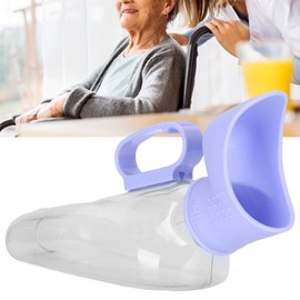 Orinal Reutilizable para Mujer, Dispositivo Portátil para Orinar, Botella de Orina de 700 Ml con Tapa Y Cepillo de Limpieza,