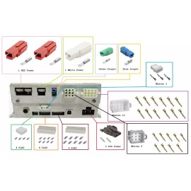 Whelen CenCom Red or Gold Connector Kit No Wire