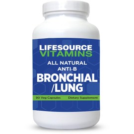 All Natural Anti-B Bronchial & Lung Support – 14 All Natural Ingredients - 90 Capsules - Proprietary Formula