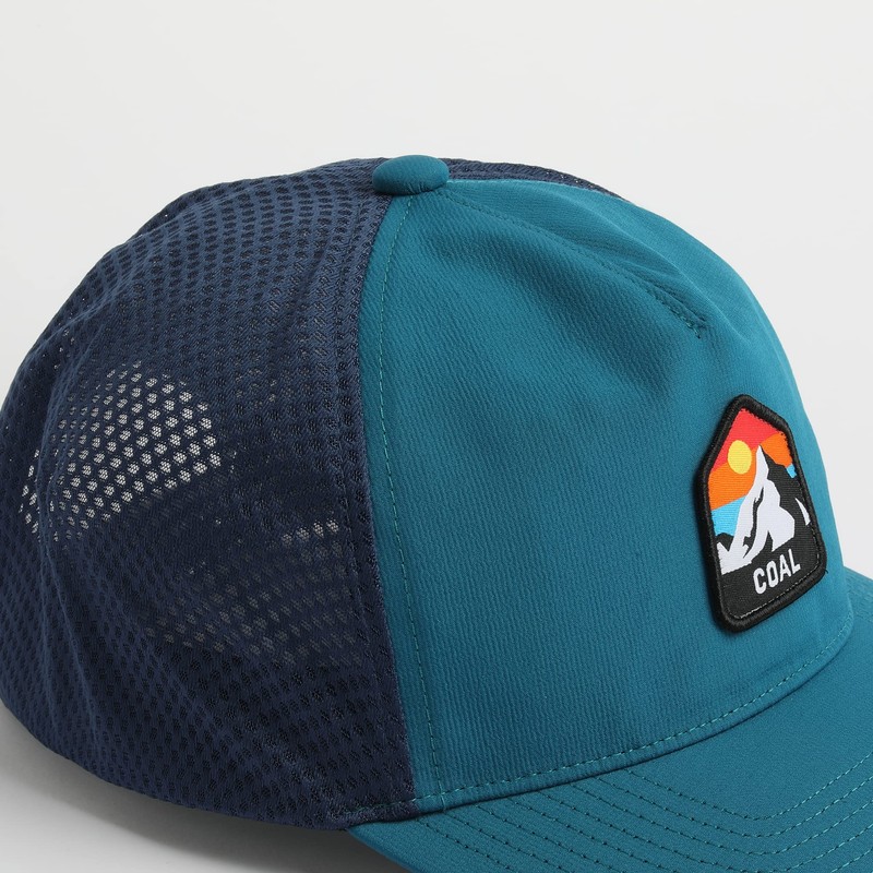 Peak Outdoor 5パネルキャップ, ティール, One Size