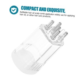 Healeved Scalp Massaging Brush with Oil Alicator Set Root Scalp Oil Applicator Comb for Hair Oil Essential Oil Scalp Applicator