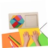 WOONEKY 1 Set Wooden Brain Teaser Puzzles for Develops Hand