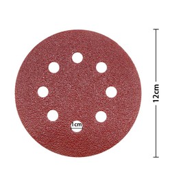 50 Pieces WooZuu 8 Holes Sanding Discs Pads 40 Grit 5 Inch Hook and Loop Sandpaper Assortment for Random Orbital Sander