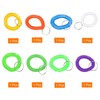 sourcing map 8 Pack Spiral Keychain Bracelet Stretchy Key Holder