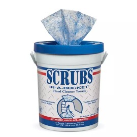 DYMON 42272 ITW Dymon SCRUBS In-A-Bucket Hand Cleaner Towels, 72 Towels