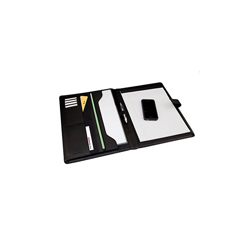 Monolith 2900 Leather Look PU Conference Folder with A4 Pad