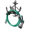 MyGift Brown Heavy Duty Cast Iron Outdoor Garden Hose Hanger