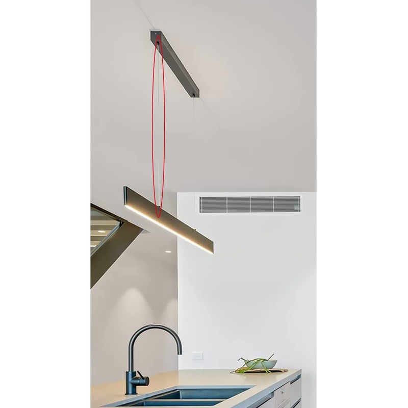 Suspension Cables Kit,Zliger 16 PCS Lamp Holder Suspension Cables Kit