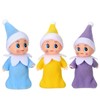 3pcs Christmas Elf Baby Mini Dolls,Christmas Baby Elves Twins Cute