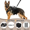 WINSEE Tactical Dog Harness with Dog Leash, Service Working MOLLE
