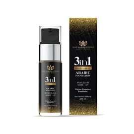 Liquid Foundation Medium Beige 3-in-1 - Light to Medium Coverage, Natural Finish, SPF 15, For All Skin Types, Makeup Foundation with Even Complexion (Light)