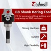 findmall 12Pcs 3 Inch Boring Head R8 Shank 3/4 Inch