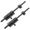 Aynaxcol 2 PCS 12-Inch Black Sliding Bolt Door Latch with
