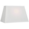 White Large Rectangular Lamp Shade 14" Wide x 6" Deep