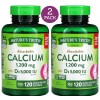 Nature's Truth 2 Pack Absorbable Calcium 1200mg with Vit D3