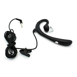 Wired Mono Headset Earphone w Mic Headphone 3.5mm Single Earbud Hands-Free Microphone Over-The-Ear Compatible with Motorola One Zoom Phone