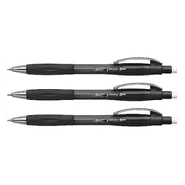 BIC Velocity Pro Grip Mechanical Pencils Rubber Coated 0.7mm (Pack of 3)