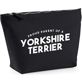 Hippowarehouse Proud Parent Of A Yorkshire Terrier printed make up cosmetic wash bag 18x19x9cm