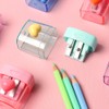 Heart Pencil Sharpener with Container Coloured Sharpener with Tin Cute