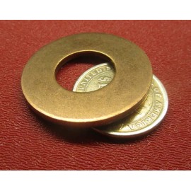 Unbranded Bronze Round Washer, No 5/8 Screw, 1.50" OD x .091" Thick, 5 pcs