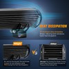Nilight LED Light Bar 12 Inch 72W Spot Flood Combo