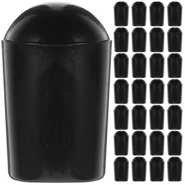Unomor Hanger End Protective Caps 100Pcs Rubber Covers for Wire Hooks Rounded Tips Clothes Hanger Covers for 0.31 Inch Steel Laundry Racks