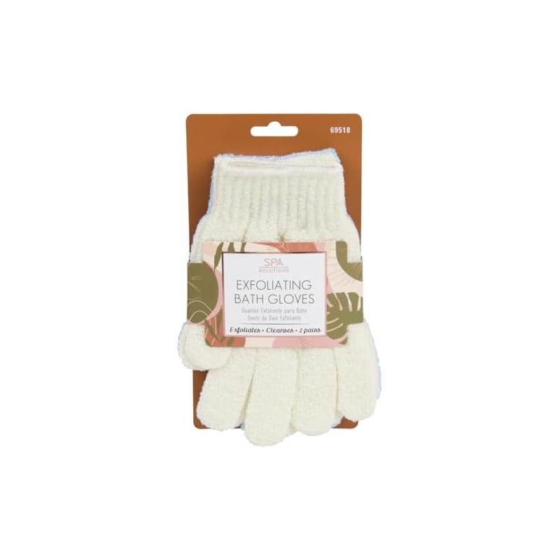 Guantes exfoliantes de baño CALA – 2 pares azul y