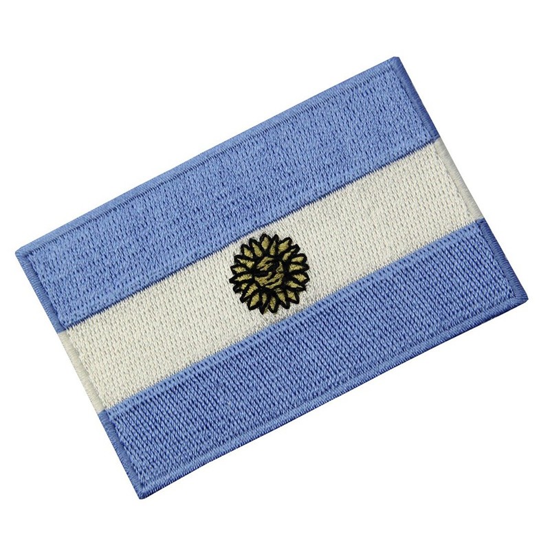 Argentina National Flag Embroidered Argentinian State Emblem Iron On Sew