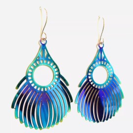 Unbranded Lot 4 Set Rainbow Metal Dangle Earrings Set NEW!