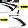 MODY 4PCS ABS Carbon Fiber Door Handle Trim Cover For