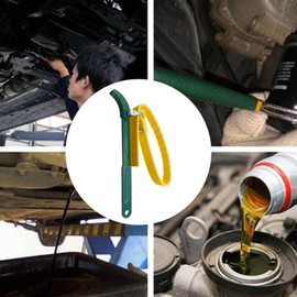 Nicerity Belt Strap Wrench Steel 12 Inch Handle Adjustable Strap Wrench for Replacing Water Filter, PVC Pipe Joints, Oil Filter, Swimming Pool Connection (Green Handle, Yellow Strap)