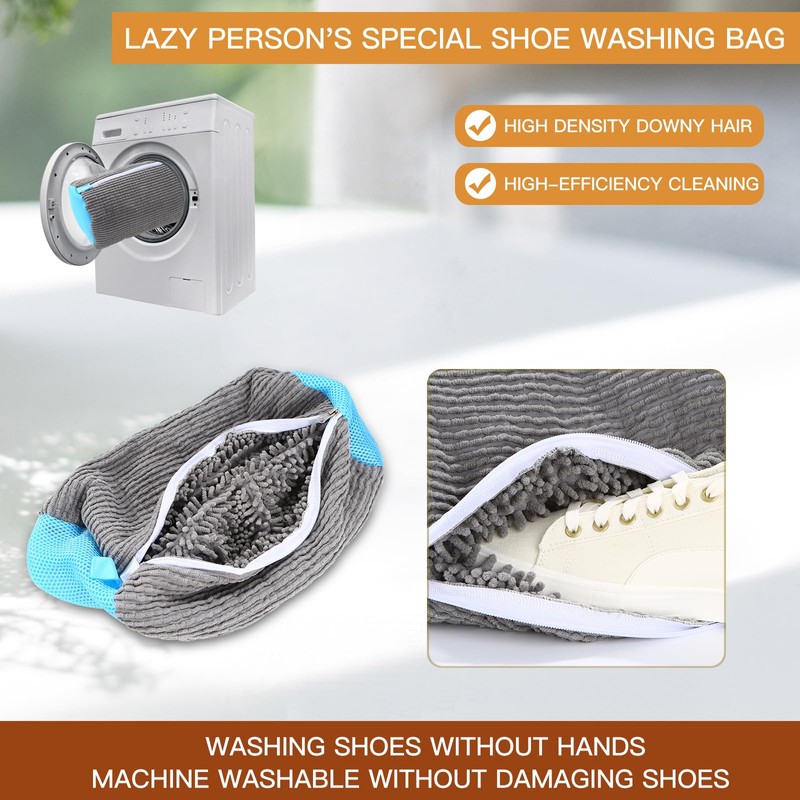 Premium Shoe Washing Bag - Heavy Duty Mesh Laundry Bag