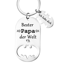 YOTHIWAD Bottle Opener Keyring with Engraving for Dad Father's Day Gift Birthday Christmas Thanksgiving Gift for Dad from Daughter/Son
