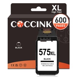 COCCINK PG575 for Canon Printer Cartridges 575 Black for Canon Pixma TR4755i Pixma TS3750i TR4756i TR4750i TR4751i TS3550i TS3551i TS3751i TS3752i TR4752i TR4700 Series 575 XL PG-5 75 57775XL