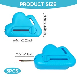 Arvoni 3 Pcs Magnetic Seam Guide for Sewing Machine, 2-in-1 Adjustable Seam Guide with Built-in Seam Ripper, Universal Sewing Machine Accessories for Sewing Quilting Stitching