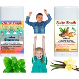Desodorante Natural Para Ninos Y Niñas Alumbre Niños Kids                                                                                             