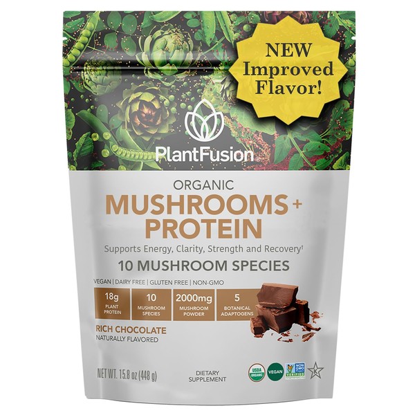 Plantfusion Mushroom Protein Powder - 3 in 1 Vegan Protein