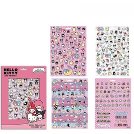 CERDÁ LIFE'S LITTLE MOMENTS Ciao Kitty - Set di adesivi decorativi riutilizzabili per bambini, ideale per personalizzare zaini, quaderni, astucci e altro