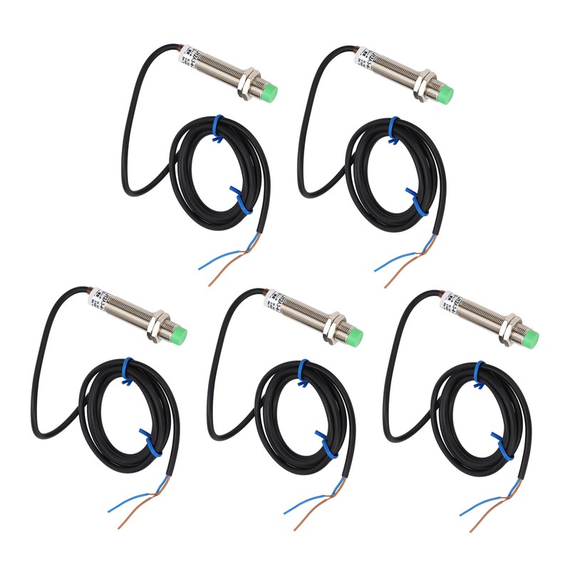 5 Pcs Proximity Switch M12x1 2 Wire Normally Closed 4mm