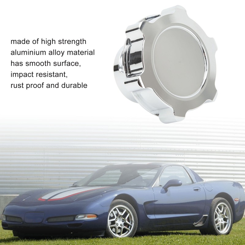 Oil Cap Aluminium Alloy Polished Oil Inlet Cover Cap Replacement