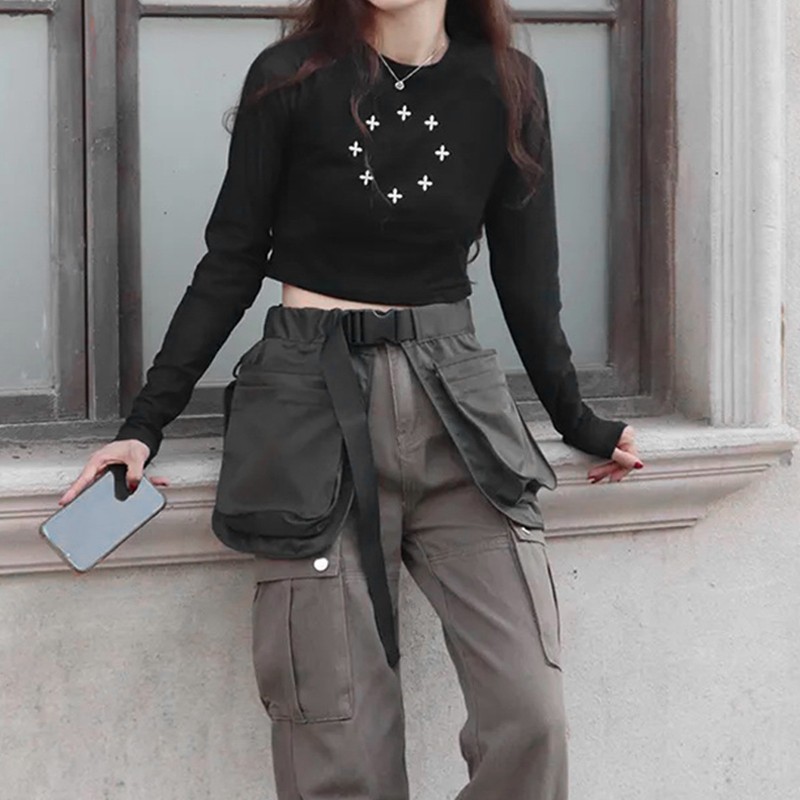 Waist Apron Bag Multi Pocket Waist Belt Bag Fashionable Zipper