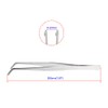 Aoje-Link Stainless Steel Tweezers with Curved Serrated Tip Sewing Machine
