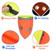 2 PCS Blaze Orange Dog Bandana- Hi-Vis Safety Vest for